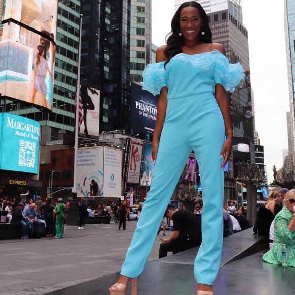Teal Blue Jumpsuit